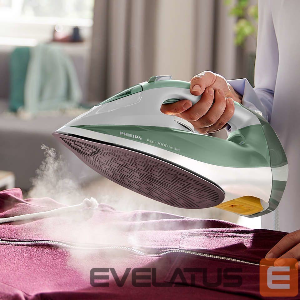 Triikrauad Philips DST7012/70 HV | Steam Iron | 2600 W | Water tank capacity 300 ml | Continuous steam 45 g/min | Steam boost performance 220 g/min | Desert Green/Gray