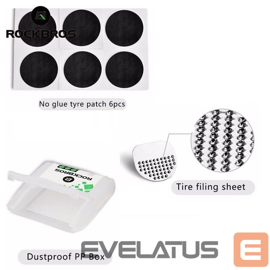 Teine toode Rockbros Rockbros GJ2001 repair kit for bicycle inner tubes - translucent