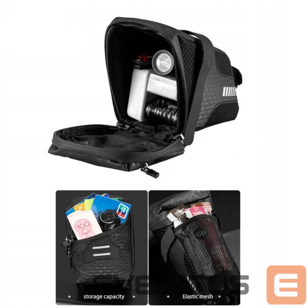 Jalgratta tarvik Rockbros Rockbros C29-BK waterproof bicycle bag under the saddle - black