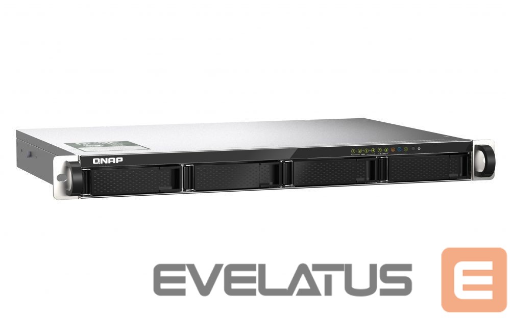 Mälupulk QNAP 4-Bay NAS TS-435XeU-4G Up to 4 HDD/SSD Hot-Swap, CN9130 / CN9131 ARMv8 Cortex-A72 Quad-Core, Processor frequency 2.2 GHz, 4 GB, DDR4, 2x10 Gigabit Ethernet SFP+; 2x2.5 Gigabit Ethernet; 2 x M.2 2280 1x PCIe Gen 3; 2x USB 3.2 Gen 1; 2x USB 2.0