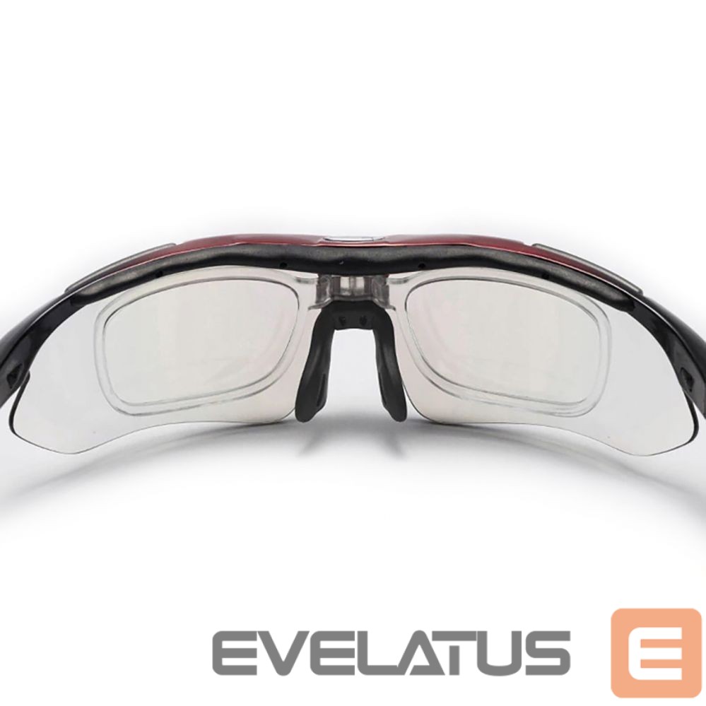 Jalgratta tarvik Rockbros Rockbros 10001 polarizing cycling glasses - black and red