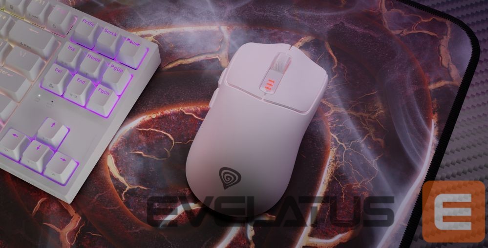 Arvutihiir Genesis Zircon 500 | Wireless/Wired | Gaming Mouse | 2.4 GHz, Bluetooth, USB | White