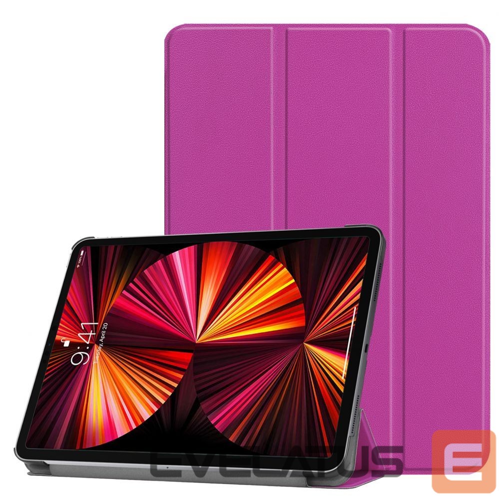 Kaaned iLike iPad 10.2 Tri-Fold Eco-Leather Stand Case Purple