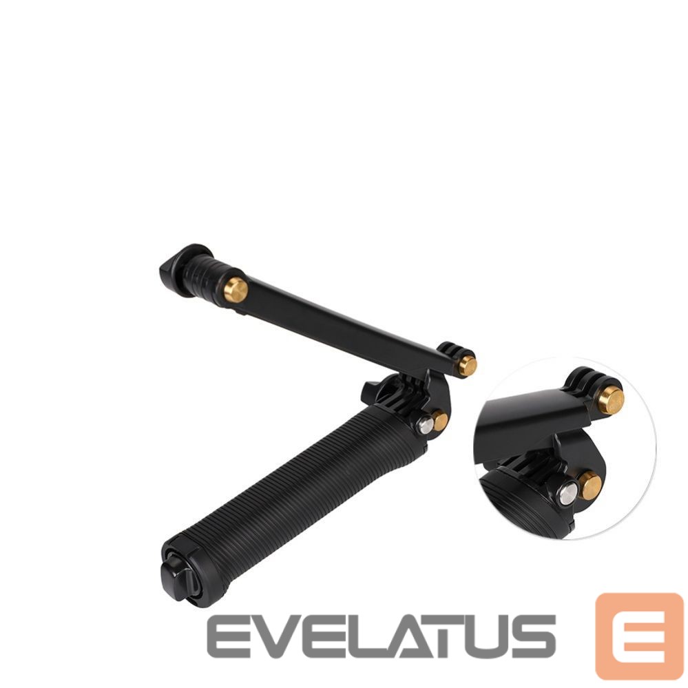 Kaameratarvik Hurtel 3 in 1 Monopod Tripod with Selfie Stick for GoPro - Black