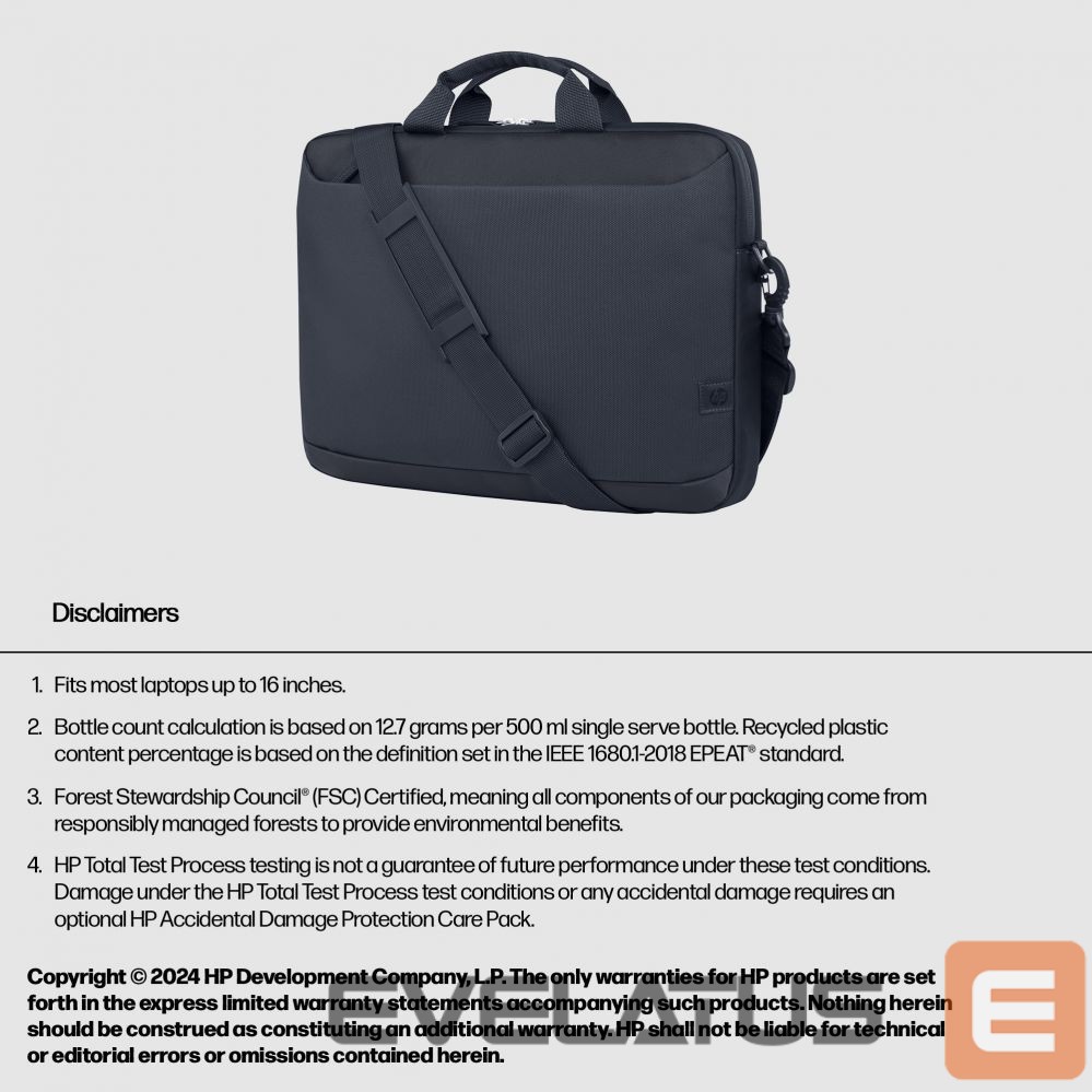 Kotid ja portfellid HP HP Evday 16 Odyssey Gray Lptp Briefcase