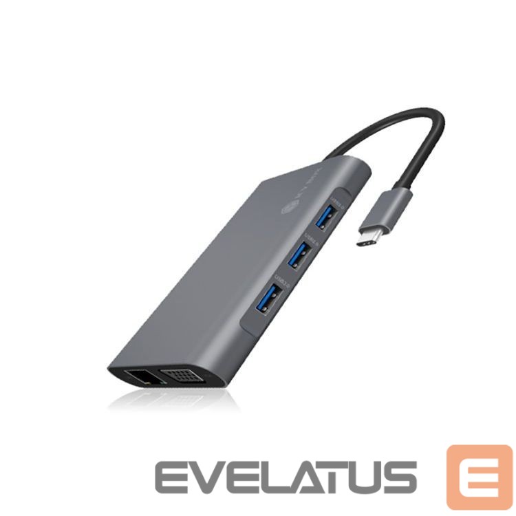 Juhtmevabad kõrvaklapid Raidsonic Icy Box IB-DK4040-CPD USB Type-C DockingStation with two video interfaces