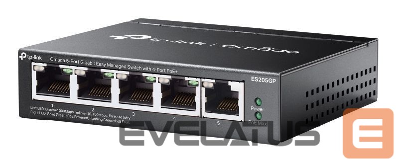 Võrgulülitid TP-Link NET SWITCH 5PORT 10/100/1000M/OMADA ES205GP