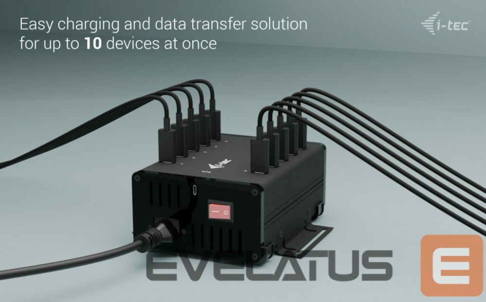Arvutitarvikud I-TEC I-TEC USB-C/USB-A Charging HUB 10 Port
