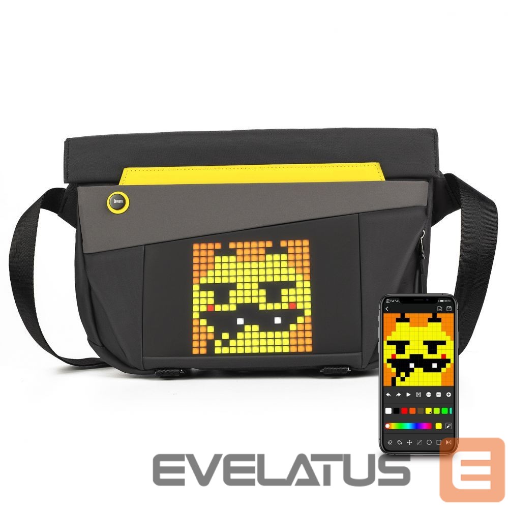 Kotid ja portfellid Divoom Pixoo sling bag V Premium Weather proof with Led Pixel Art Display & App Control Black