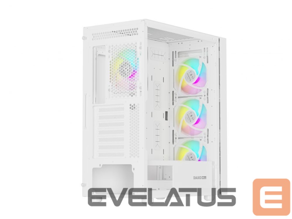 Arvuti komponendid Natec NATEC Genesis PC Case Diaxid 605 white