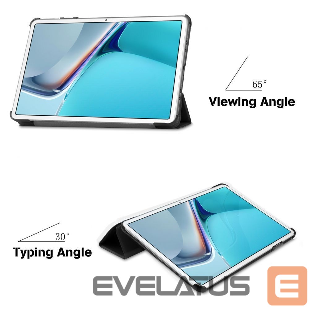 Kaaned iLike Tab P12 12.7 Tri-Fold Eco-Leather Stand Case Sky Blue