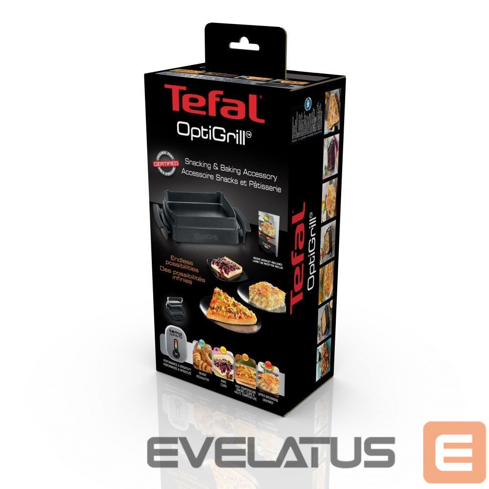 Röster TEFAL XA725870 OptiGrill Elite Snack and baking accessory, Black
