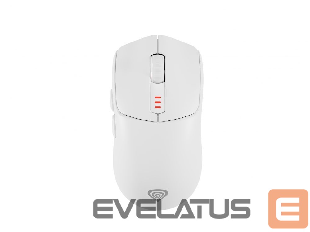 Arvutihiir Genesis Zircon 500 | Wireless/Wired | Gaming Mouse | 2.4 GHz, Bluetooth, USB | White