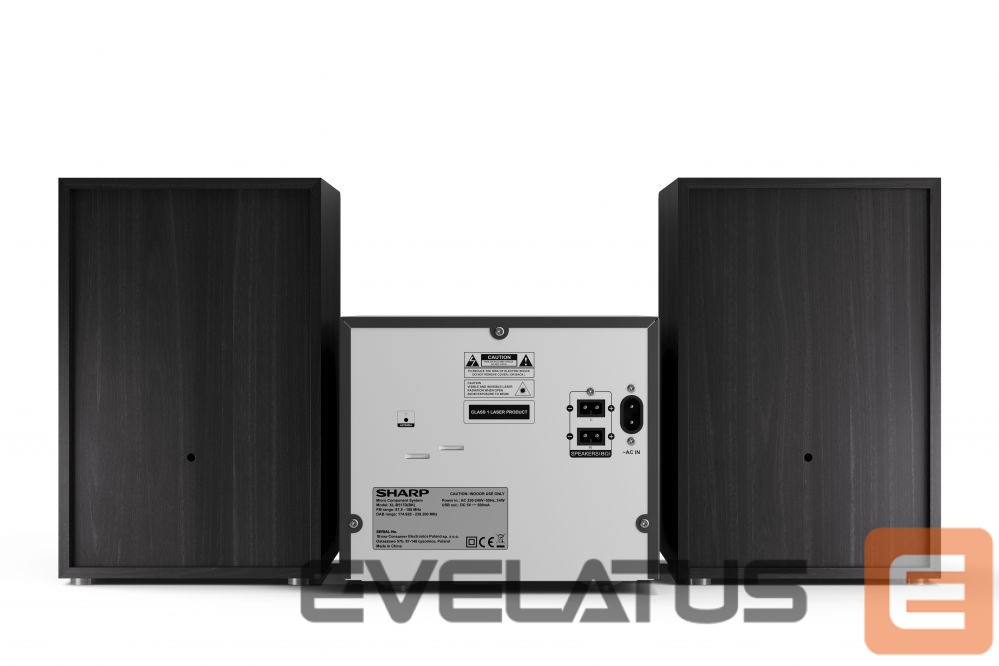 Interaktiivne lahendus Sharp XL-B517D(BK) Hi-Fi Micro System, CD/FM/USB/Bluetooth v5.0, Aux-in, 45W, Black