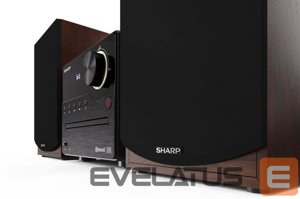 Interaktiivne lahendus Sharp XL-B512(BR) Hi-Fi Micro System, CD/FM/USB/Bluetooth v5.0, 45W, Brown