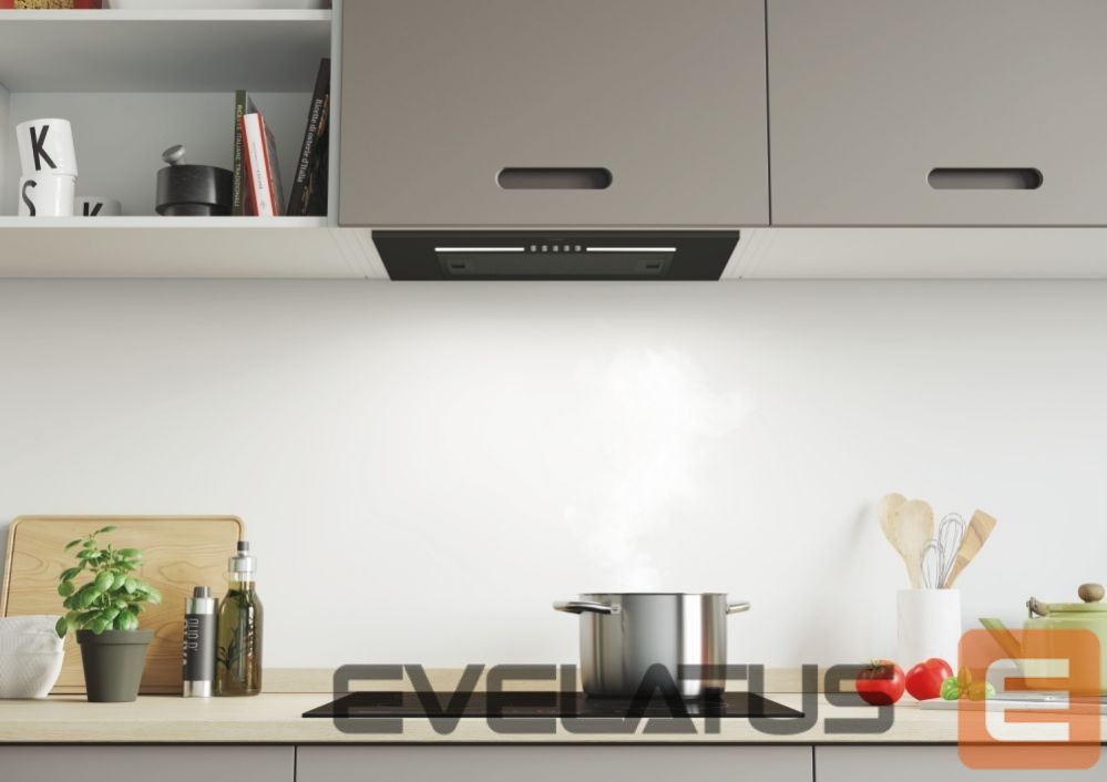 Integreeritav õhupuhasti Candy CPY5MBG Hood, C, Built-in, Width 52 cm, Extraction power 298 m³/h, Mechanical control, Black Glass