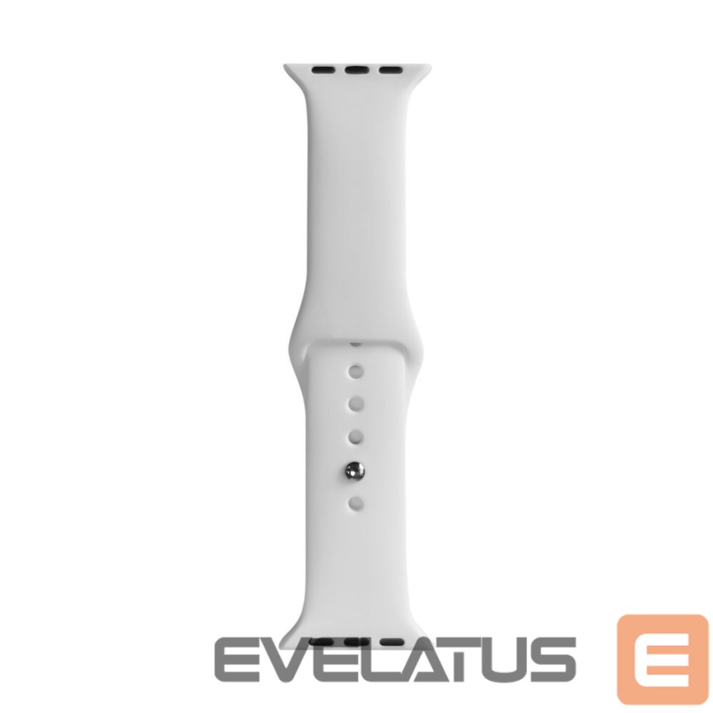 Rihm Evelatus Apple Watch 38/40/41mm Silicone Loop Watch Straps (110mm S/M) White