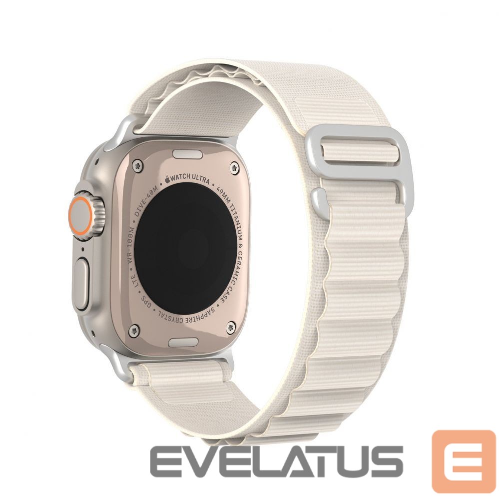 Rihm Dux Ducis Sport Buckle Strap for Apple Watch 38/40/41/42MM Starlight