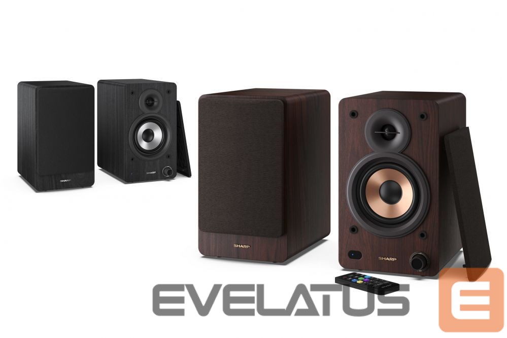 Arvutikõlarid Sharp CP-SS30 Bookshelf Speakers, Brown