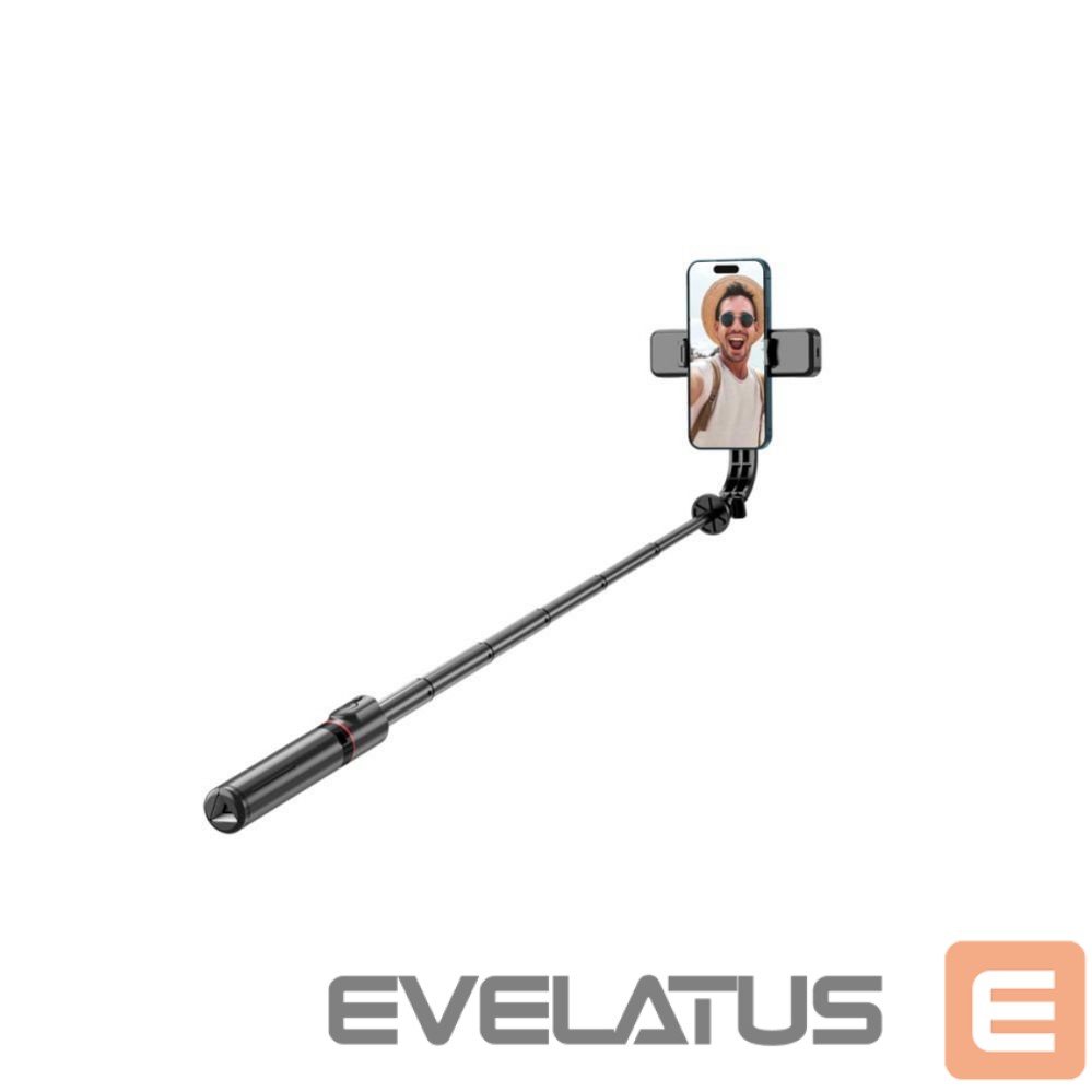 Kaameratarvik Tech-Protect Tech-Protect L05S Bluetooth Selfie Stick with Tripod up to 105cm with LED Light - Black