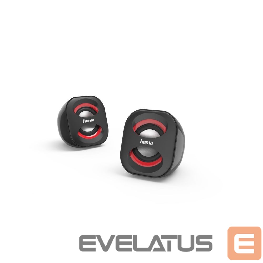 Juhtmevabad kõlarid Hama Sonic Mobil 183 Notebook Speaker Black Red