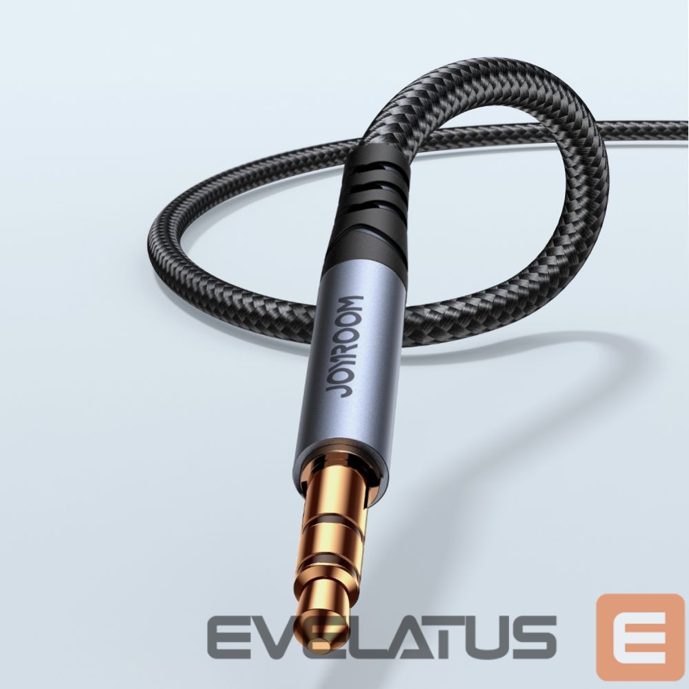 Üleminek Joyroom Joyroom stereo audio cable AUX 3.5 mm mini jack 1.2m black (SY-A08)