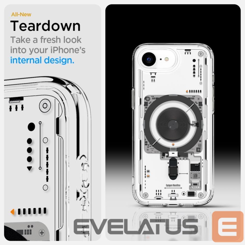 Tagakaaned Spigen Spigen Ultra Hybrid MagSafe Case for iPhone 16e Neo One - Clear