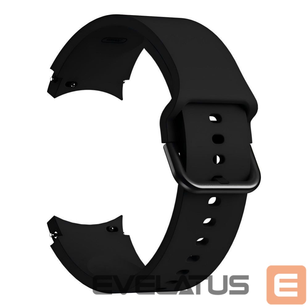 Rihm Tech-Protect Tech-Protect Silicone Strap for Samsung Galaxy Watch 4 / 5 / 5 Pro / 6 / 7 / FE - Black
