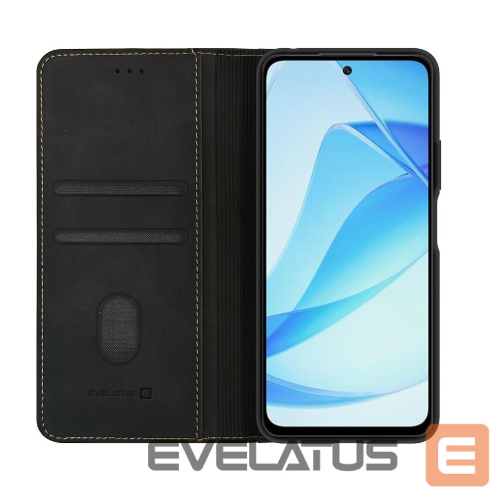 Kaaned - kaaned Evelatus Xiaomi Redmi 15 4G Book Case Folio Black