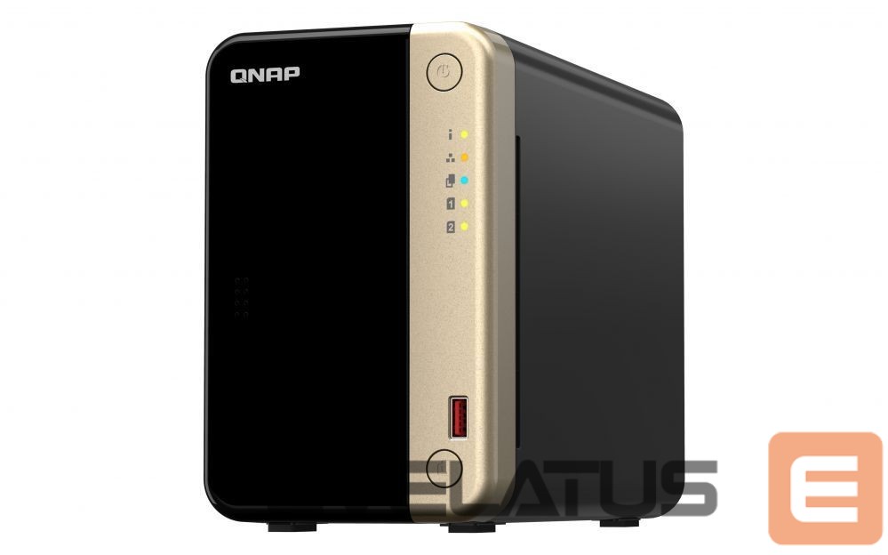 Mälupulk QNAP 2-Bay desktop NAS TS-264-8G N5095 4-core, Processor frequency 2.9 GHz, 8 GB, 1x HDMI 2.0; 2 x M.2 2280 PCIe Gen 3 x1; 2 x USB Type-A