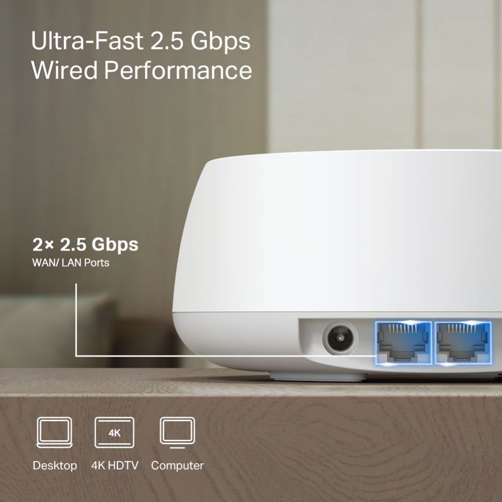 Ruuterid TP-Link WRL MESH ROUTER 3600MBPS/DECO BE25(2-PACK)