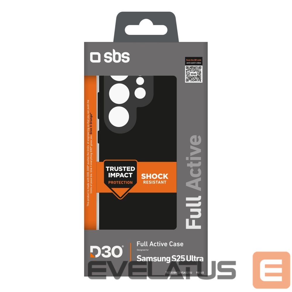 Tagakaaned SBS SBS D3O Case for Samsung Galaxy S25 Ultra - Black