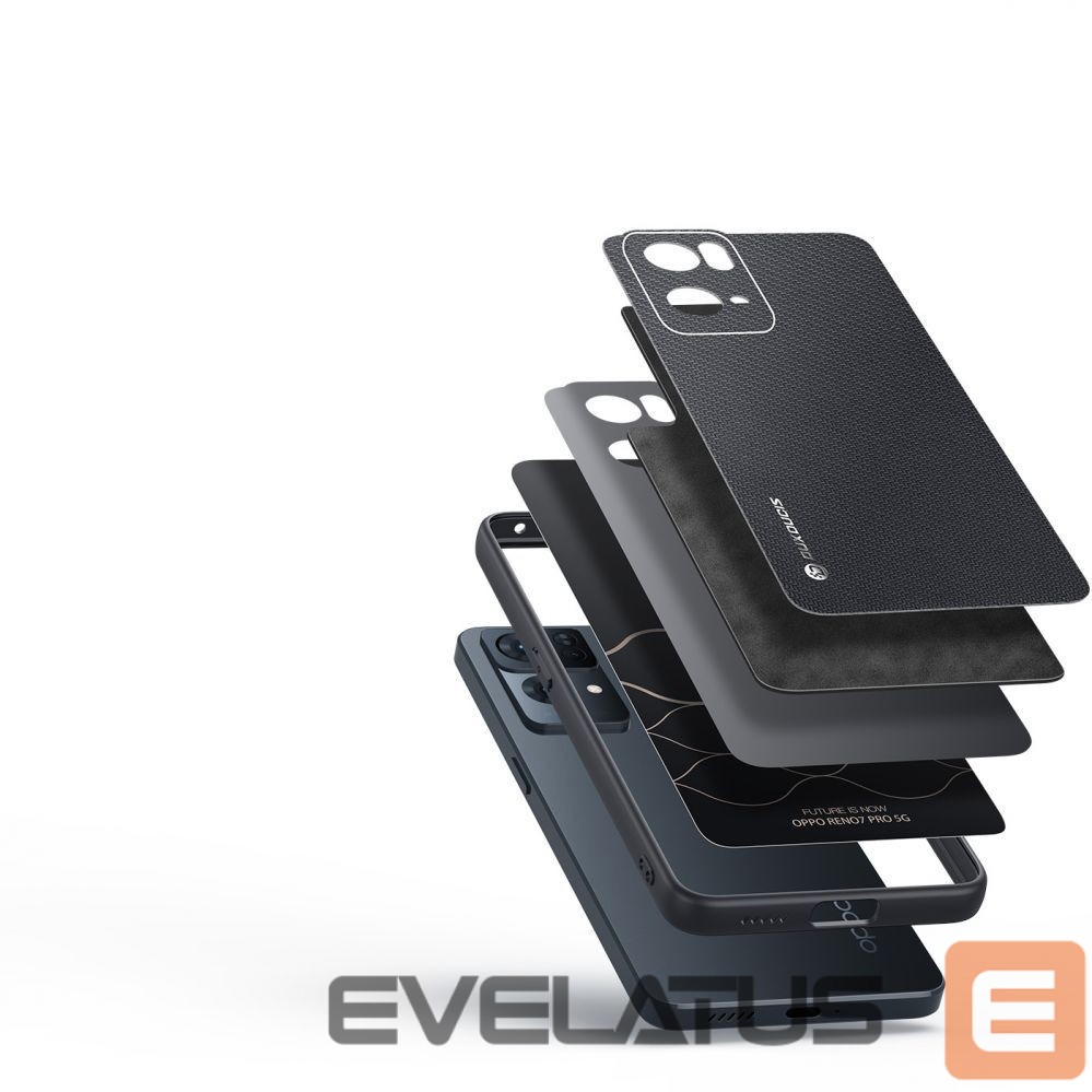 Tagakaaned Dux Ducis Dux Ducis Fino case cover covered with nylon material Oppo Reno7 Pro 5G black