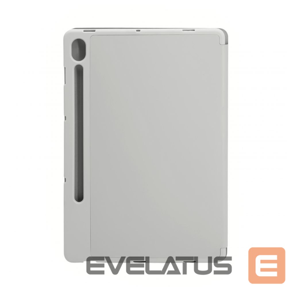 Kaaned Evelatus Galaxy Tab S9 FE Tablet case with imitate microfiber inside Silver