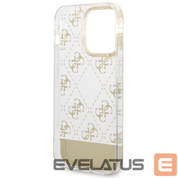 Tagakaaned Guess Guess GUHCP14XHG4MHG iPhone 14 Pro Max 6.7 "gold / gold hardcase 4G Pattern Script