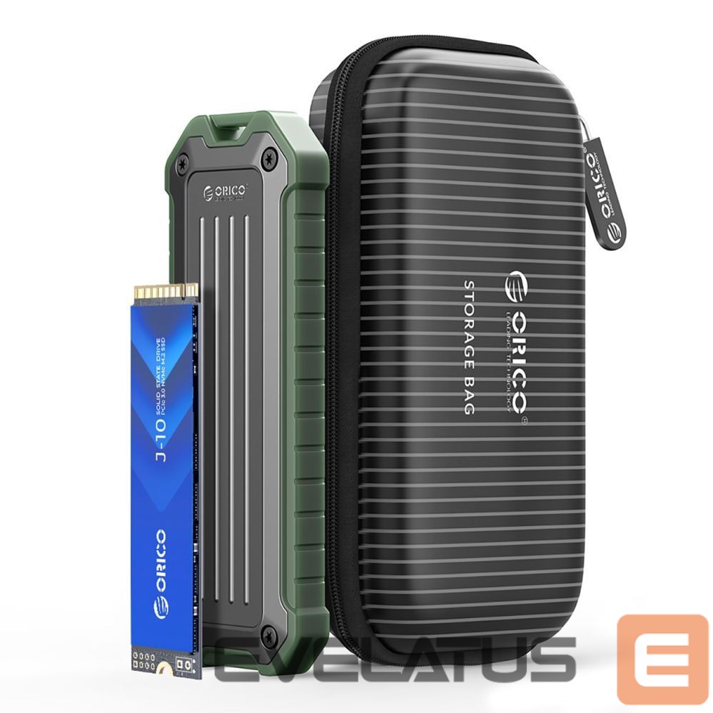 Muu arvutitarvik Orico Orico AM2C3-2N Dual Disk Caddy for Two M.2 NVME USB-C 3.2 10Gb/s Drives - Gray