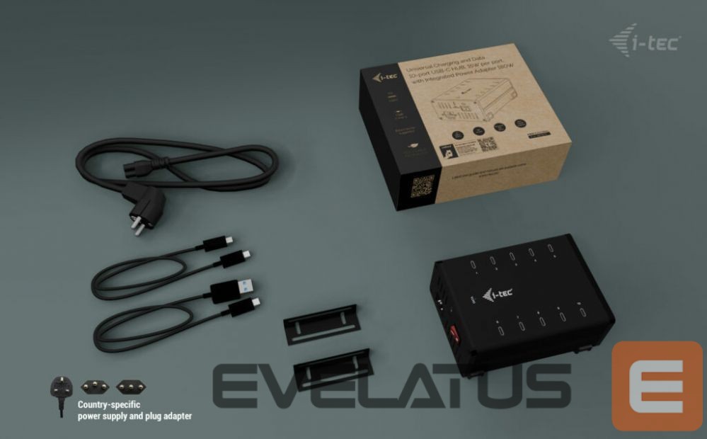 Arvutitarvikud I-TEC I-TEC USB-C/USB-A Charging HUB 10 Port