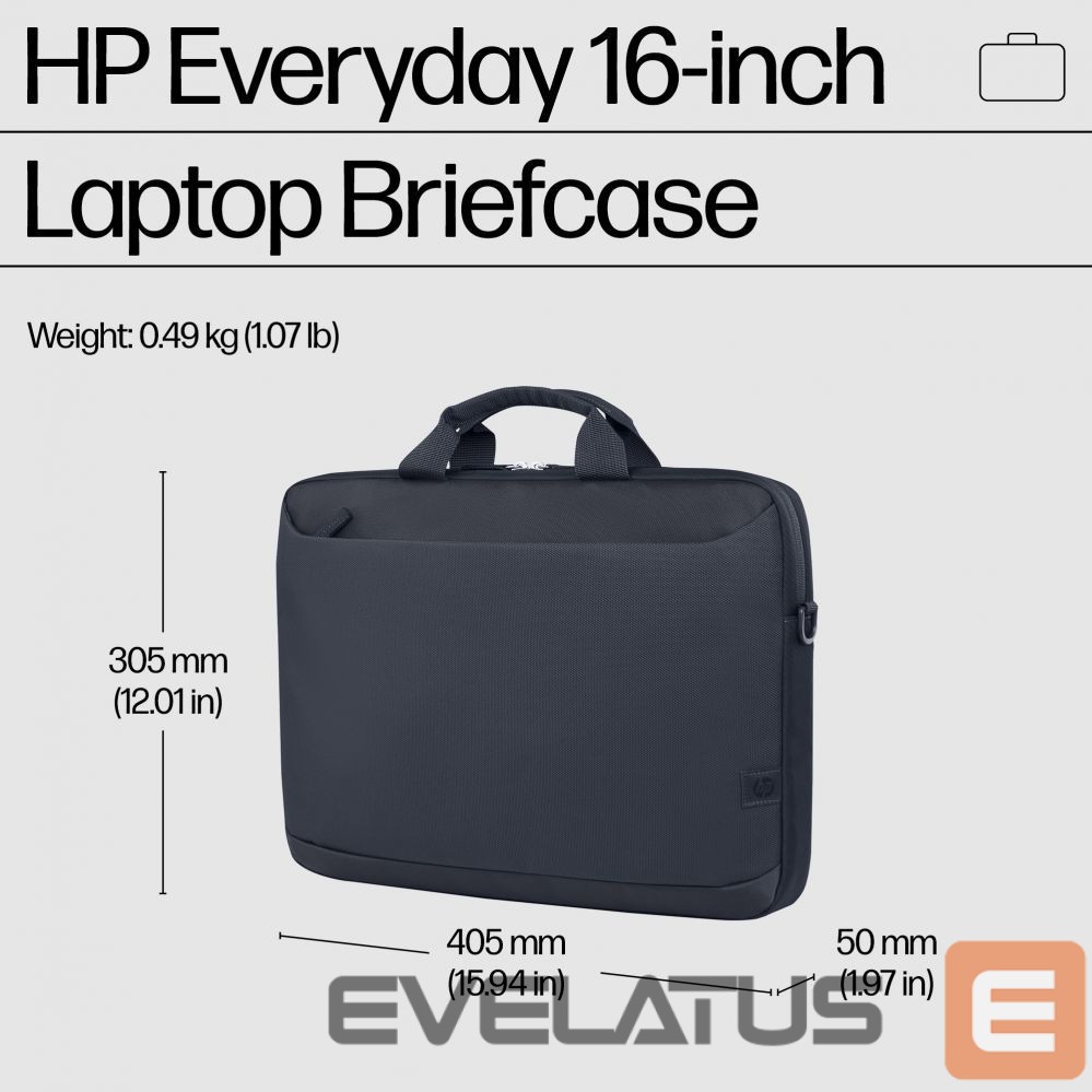 Kotid ja portfellid HP HP Evday 16 Odyssey Gray Lptp Briefcase