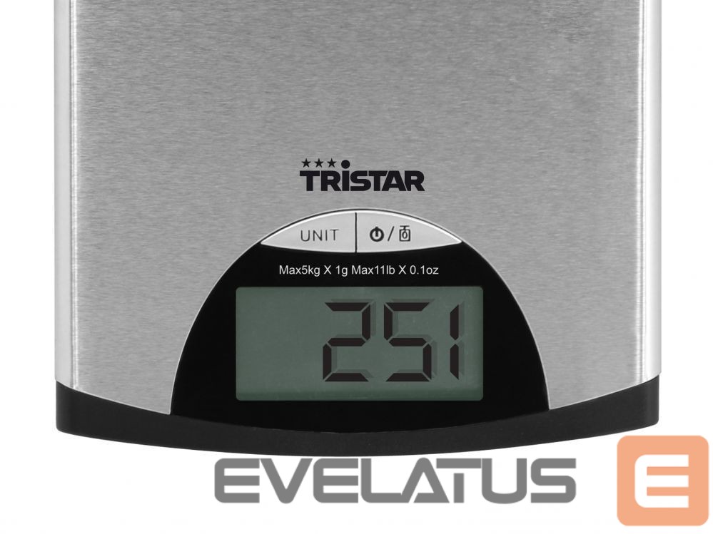 Köögikaalud Tristar Kitchen scale KW-2435 Maximum weight (capacity) 5 kg, Metallic