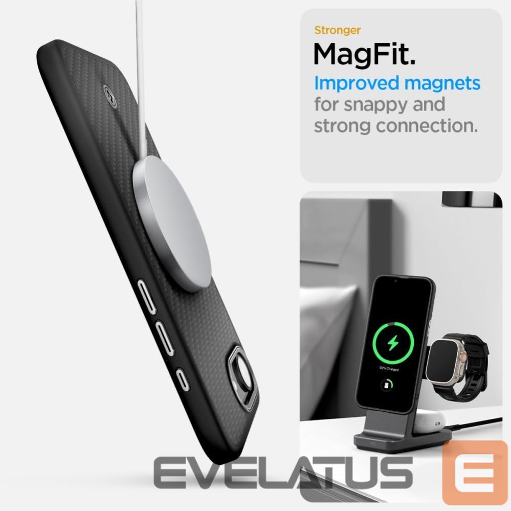 Tagakaaned Spigen Spigen Enzo Aramid MagSafe iPhone 16e Case - Black