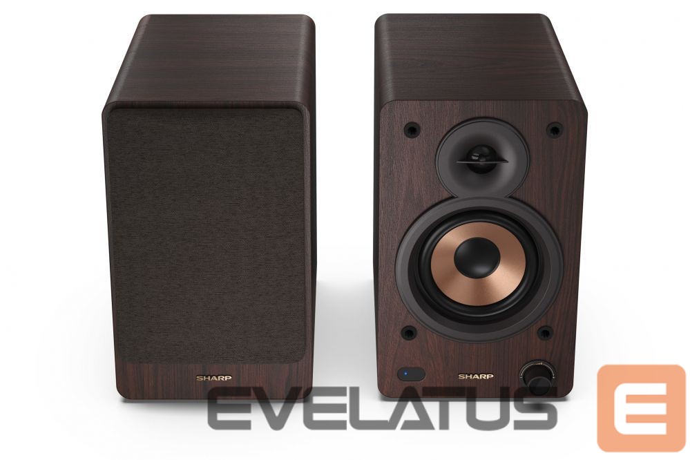 Arvutikõlarid Sharp CP-SS30 Bookshelf Speakers, Brown