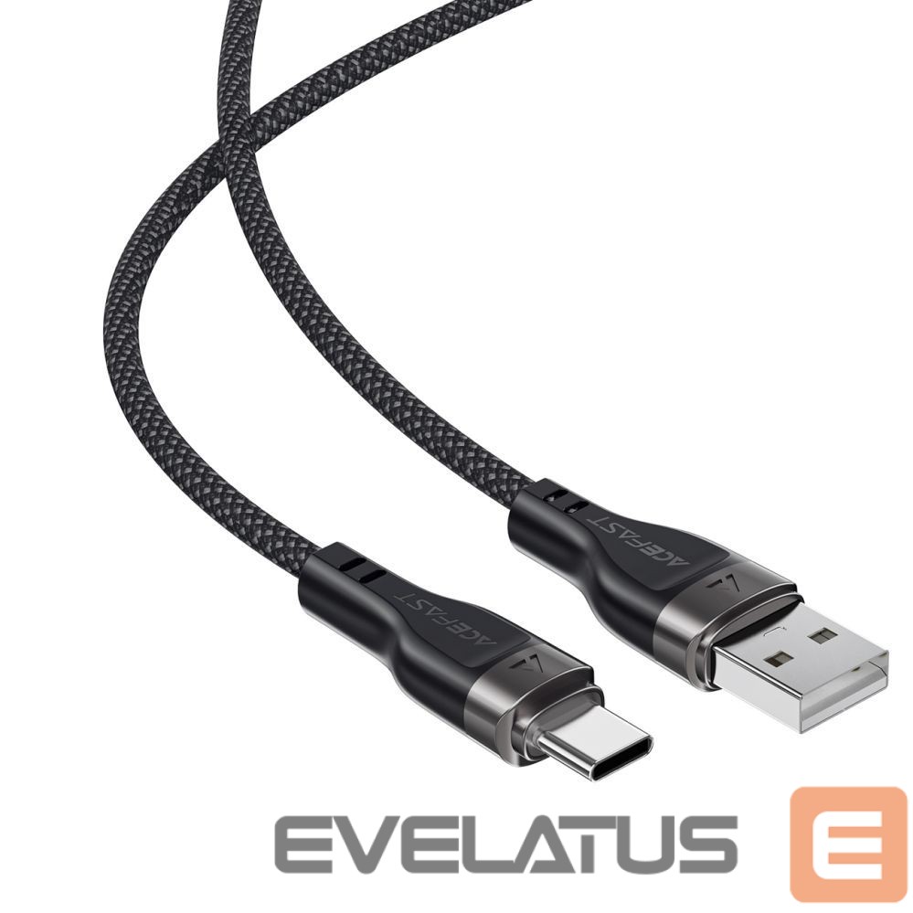 Kaabel Acefast Acefast C11-04 USB-A - USB-C 3A Cable 1.2m Magnetic Braid - Black