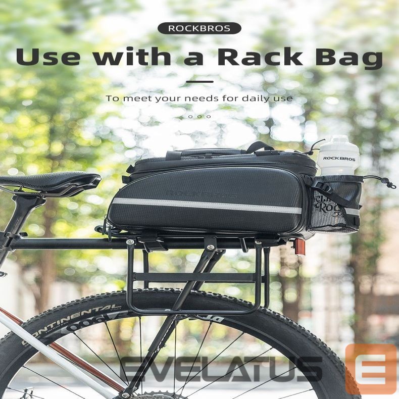 Jalgratta tarvik Rockbros Rockbros 33210004001 bicycle rack with shelf - black