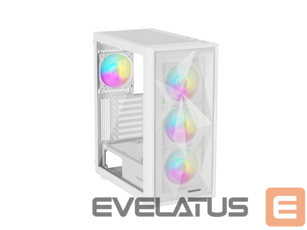 Arvuti komponendid Natec NATEC Genesis PC Case Diaxid 605 white