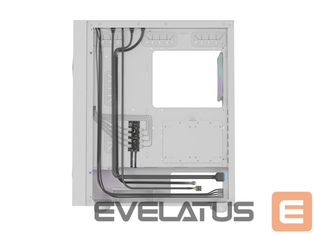 Arvuti komponendid Natec NATEC Genesis PC Case Diaxid 605 white