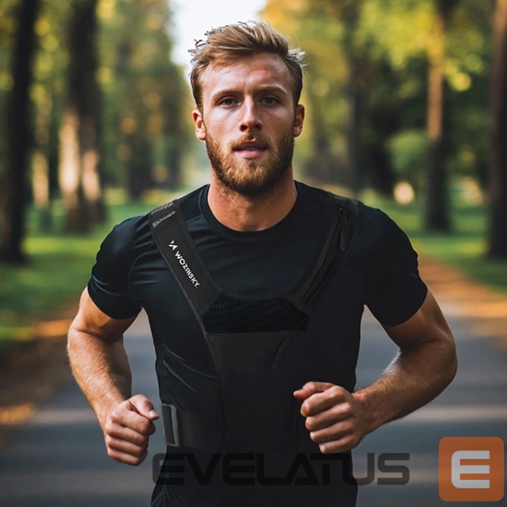 Teised Wozinsky Wozinsky WKDB1 Reflective Running Vest - Black