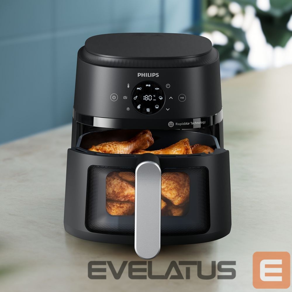 Lauagrillid Philips NA221/00 Airfryer, Capacity 4.2 L, Black/Silver