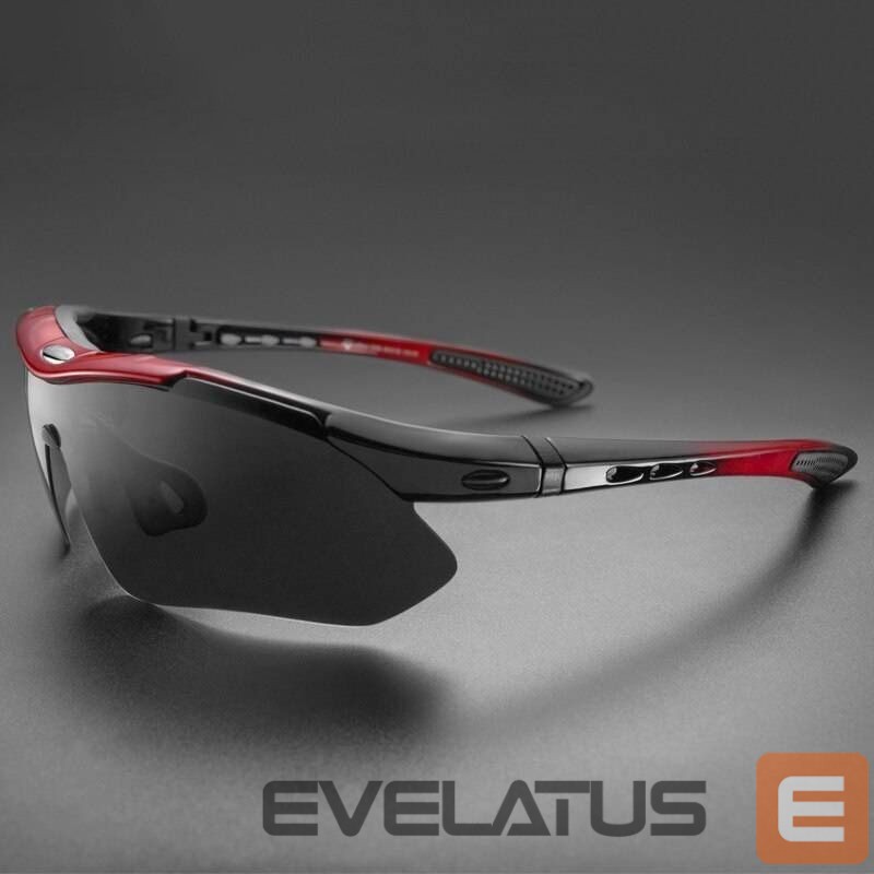 Jalgratta tarvik Rockbros Rockbros 10001 polarizing cycling glasses - black and red