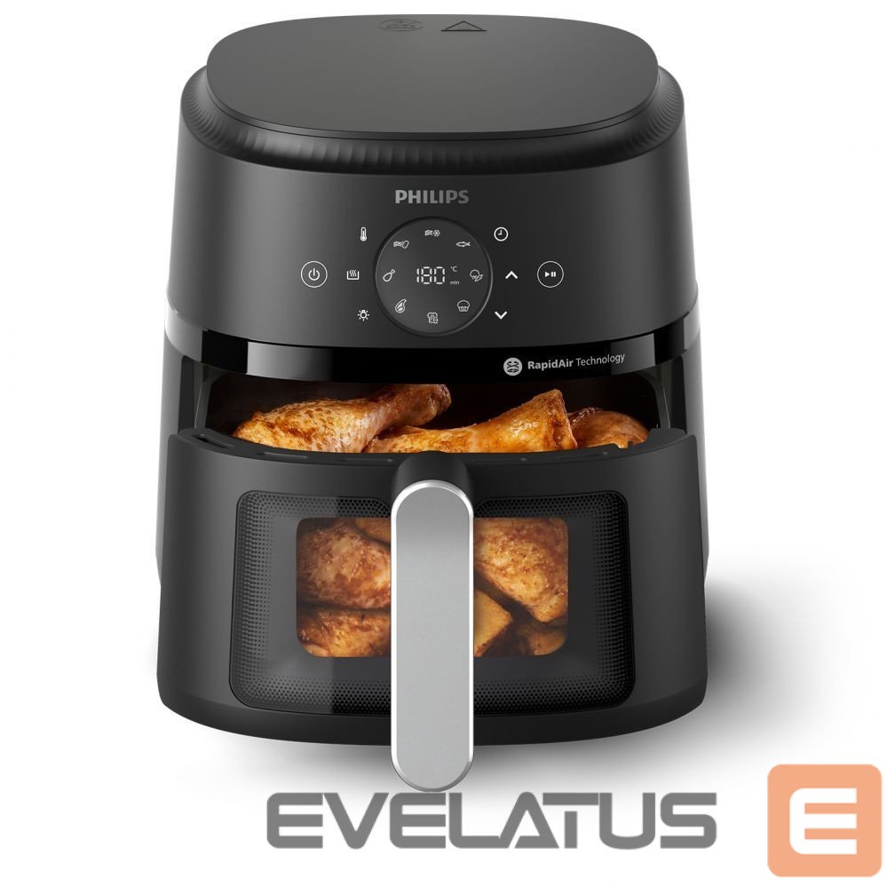 Lauagrillid Philips NA221/00 Airfryer, Capacity 4.2 L, Black/Silver