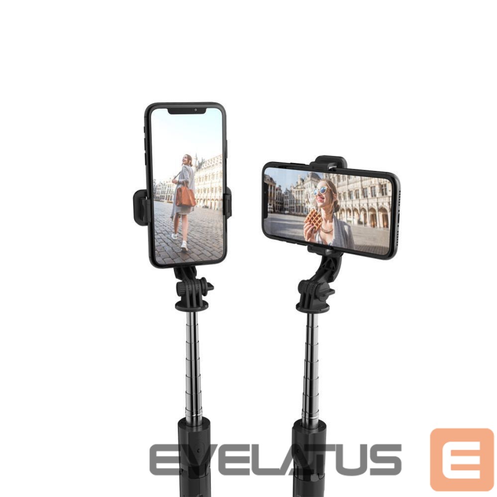 Kaameratarvik Tech-Protect Tech-Protect L02S Bluetooth selfie stick with tripod up to 72cm - black
